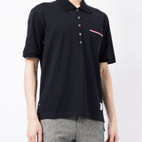 Thom Browne Blue Classic Polo Shirt