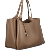 Tods Chocolate Brown Logo Tote Bag