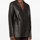 Emporio Armani Brown Double Breasted Blazer