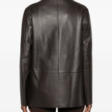 Emporio Armani Brown Double Breasted Blazer