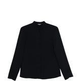 Emporio Armani Ultramarine Mandarin Collar Shirts