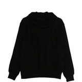 Stussy Black Drawstring Hooded Sweaters