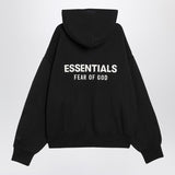 Fear of God Essentials Black fleece cotton sweatshirt with logo