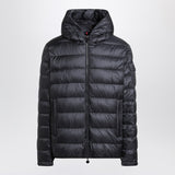 Moncler Blue QuiltedPuffer ThermalJacket Hood FrontZip