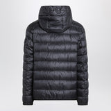 Moncler Blue QuiltedPuffer ThermalJacket Hood FrontZip