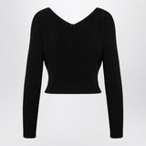 JACQUEMUS La Maille Pralu Longue black cardigan
