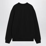 JACQUEMUS Black crew neck cotton sweatshirt