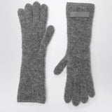 JACQUEMUS Gray alpaca gloves