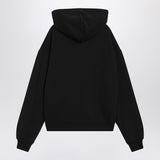 Jacquemus Celestial Black ZipUp Hoodie LogoPatch Detail