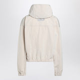 JACQUEMUS Bateau ivory windbreaker jacket
