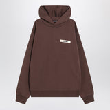 JACQUEMUS Brown cotton hoodie