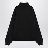 Jacquemus Black Zip Up Sweatshirt HighCollar LogoLabel