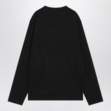 JACQUEMUS Black long-sleeved cotton T-shirt