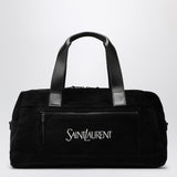 Saint Laurent Black Duffle Bag MonogramLogoEmbroidery