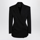 Valentino Black Double-Breasted Peak Lapel Tailored Jacket