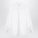 Valentino White cotton shirt with ruffles