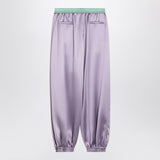 Valentino Lilac Wide Pleated Signature Couture Trousers