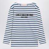Valentino Ivory Striped Pattern LongSleeve Classic Tee