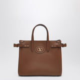 Valentino Garavani Tobacco Tote With Signature Plate