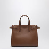 Valentino Garavani Tobacco Tote With Signature Plate