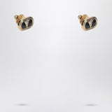 Valentino Garavani Gold Oval Earrings With Crystals