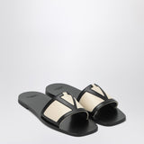 Valentino Garavani Black Signature VLogo Slide Sandal