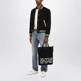 Saint Laurent North South TopHandle Tote BlackCanvas