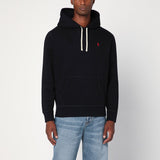 Polo Ralph Lauren Black Hoodie KangarooPocketLogoPatch