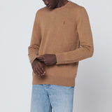 Polo Ralph Lauren Beige Embroidered Crewneck Sweater