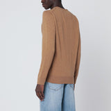 Polo Ralph Lauren Beige Embroidered Crewneck Sweater