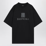 Balenciaga Faded black Nano BB Medium Fit T-shirt