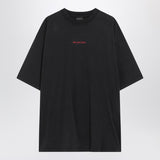 Faded black Balenciaga Back Medium Fit T-shirt