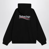Balenciaga Black Hooded Sweatshirt Political Campaign