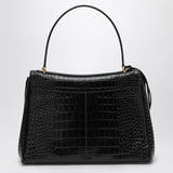 Balenciaga Black CoccoPrint Rodeo Shoulder Medium Bag