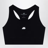 Balenciaga Black Sleeveless Top Reflective Logo Print