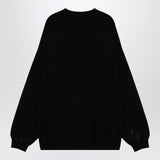 Balenciaga Black Pullover With Contrasting Logo Print