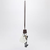 Balenciaga Burgundy Heart Le City Signature Keychain