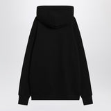 Valentino Black Hooded Sweatshirt With LeChat Patch