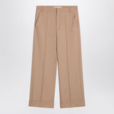Valentino Camel-coloured wool trousers
