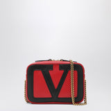 Valentino Garavani Viva Superstar chain belt bag red/black