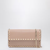Valentino Garavani Garnet Rockstud Detachable Chain Wallet