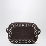 Valentino Bag Dark Brown Studded PalladiumRivets VLogo