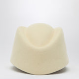 Valentino Garavani Vlogo Signature hat in cream colour wool