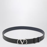 Valentino Garavani Reversible Belt Black Marine VLogo