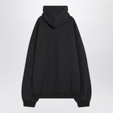 Balenciaga Black Optical Motif Washed Oversized Hoodie