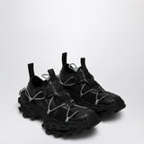 Balenciaga Black Sneaker Hike Elastic Laces Embossed