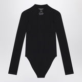 Balenciaga Black Bodysuit Logo Lettering Silhouette