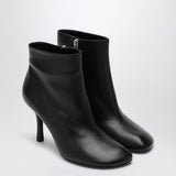 Burberry Black Leather Ankle Boot Equestrian Knight