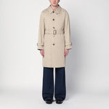 Burberry Beige Trench Coat Featuring Detachable Belt
