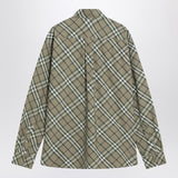 Burberry Saxon Green Check Patterned Premium Shirt